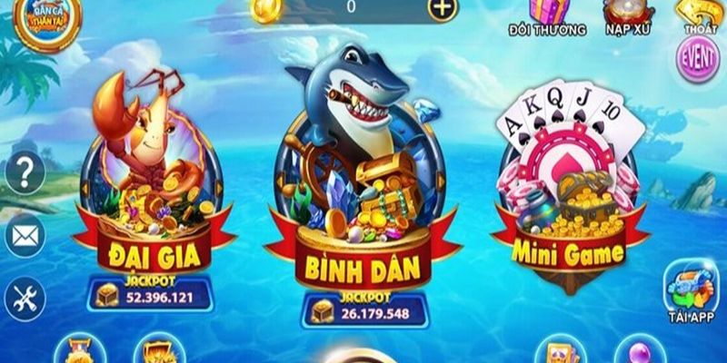 Phòng game đa dạng mang tới nhiều lựa chọn 