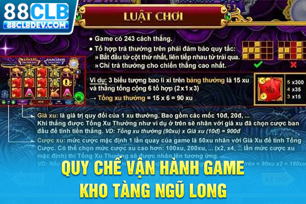 Quy chế vận hành game Kho tàng Ngũ Long