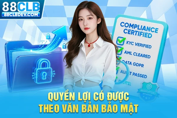 Chính Sách Bảo Mật 88CLB An Toàn Dữ Liệu Hội Viên Mọi Nơi Quyền lợi có được theo văn bản bảo mật