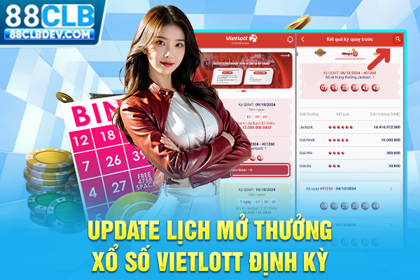 Update lịch mở thưởng xổ số Vietlott định kỳ
