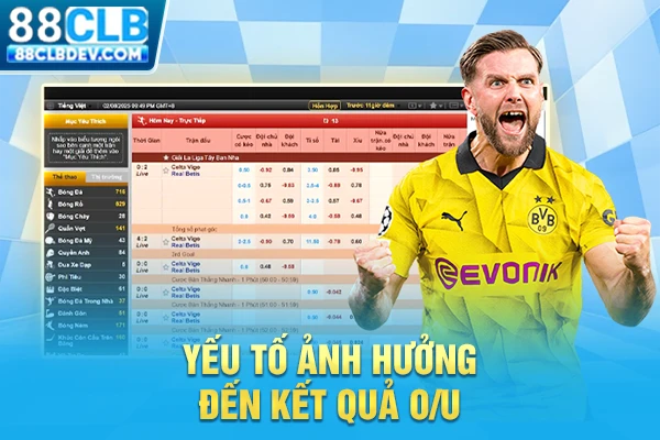 Quy Tắc Chơi Kèo Tài Xỉu Và Cập Nhật Tỷ Lệ O/U Mới Nhất 2026 Yếu tố ảnh hưởng đến kết quả O/U